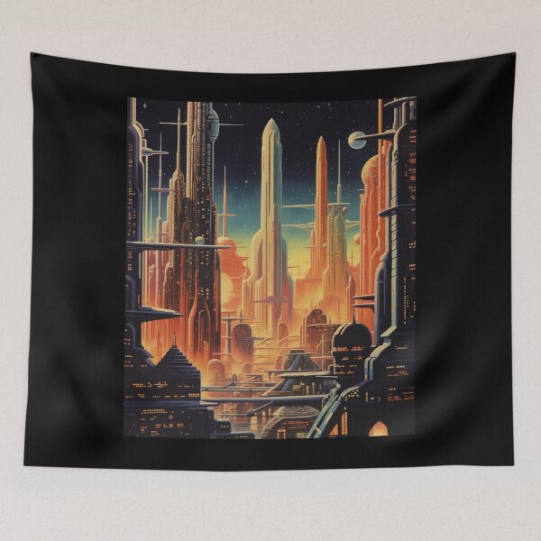 Item preview, Atomic Age Horizons: Retro-Futuristic Skylines from the 1960s designed and sold by JLCableStudio.