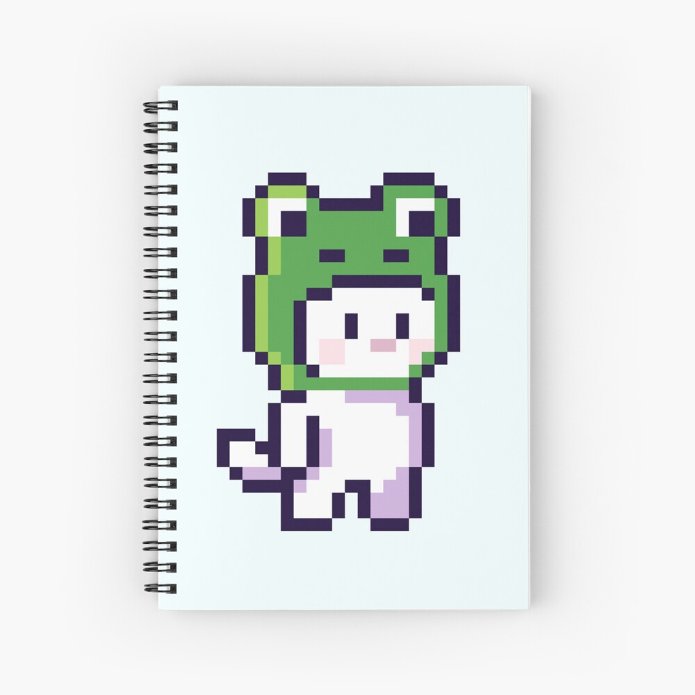 Dj Cat Spiral Notebook by Jayden Bromham - Pixels