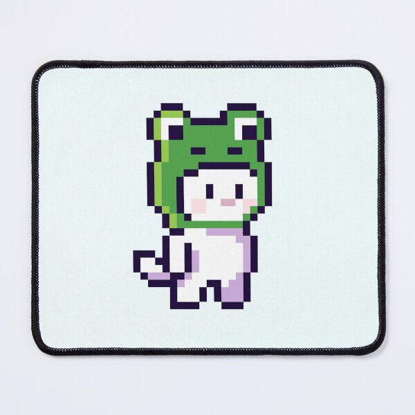 Item preview, Frog Cat Pixel Art designed and sold by AnaSpeda.
