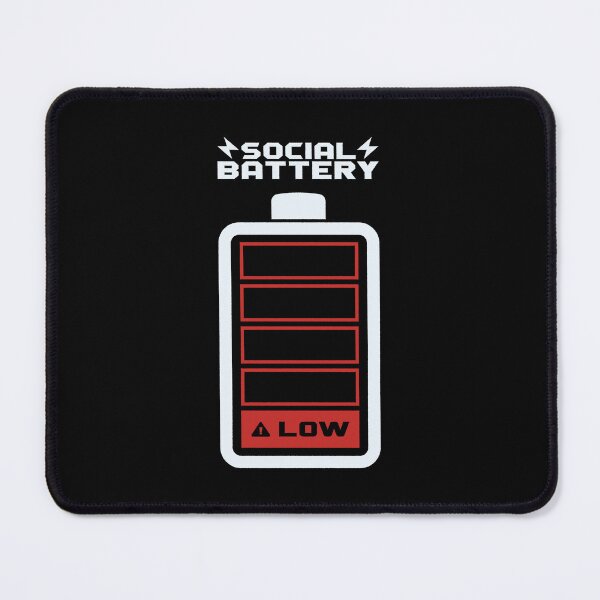 Item preview, Social Battery LOW by Tobe Fonseca designed and sold by Tobe Fonseca®.