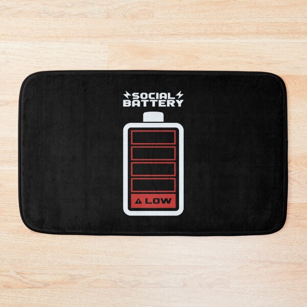 Item preview, Social Battery LOW by Tobe Fonseca designed and sold by Tobe Fonseca®.
