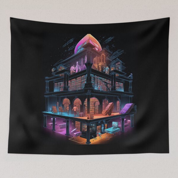 Item preview, Chronicles of Tomorrow: Retro-Futuristic Libraries designed and sold by JLCableStudio.