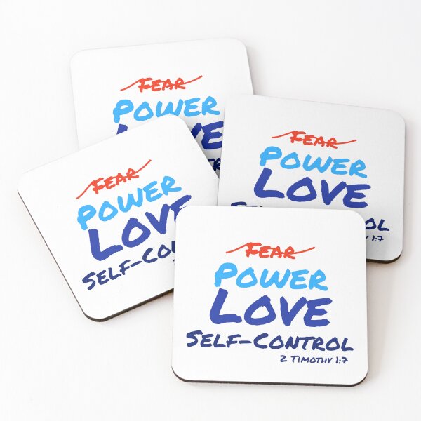 Item preview, Power, Love, Self-Control Blue designed and sold by Miles-and-Daisy.