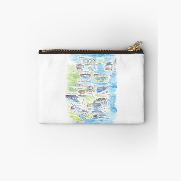 Item preview, South Down illustrated map Northern Ireland designed and sold by DebTheZeb.