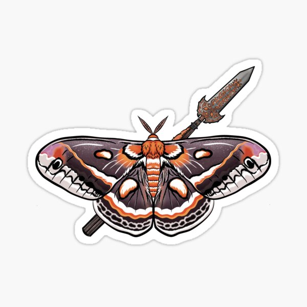 Cecropia Moth Sticker – TeaToucan