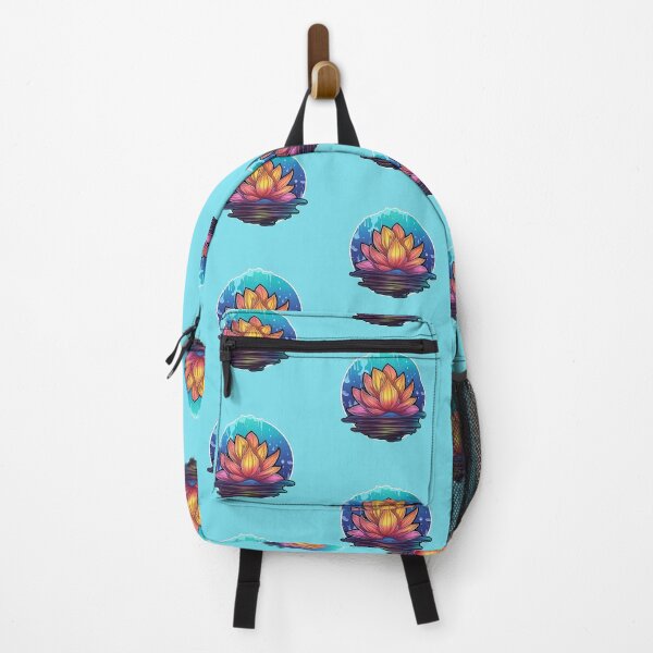 Item preview, Colorful line art water lily logo  designed and sold by StrongSouls.