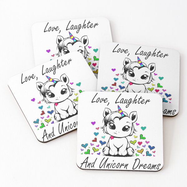 Item preview, Love, Laughter, and Unicorn Dreams designed and sold by DLADigitalArt.