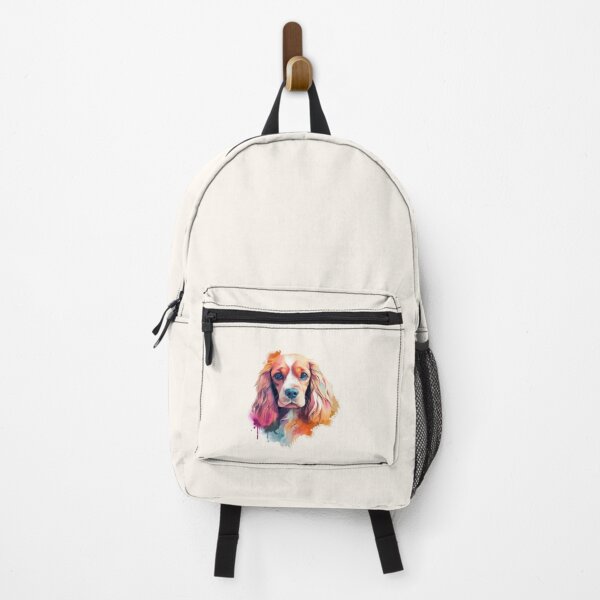 Item preview, Watercolor cute Cavalier King Charles Spaniel dog, oil painting style, colorful, watercolor designed and sold by Artistry Studio.