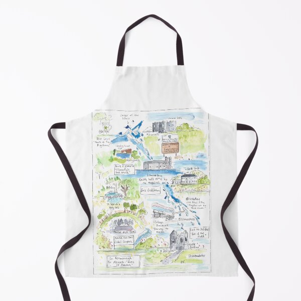Item preview, Co Fermanagh illustrated map. designed and sold by DebTheZeb.