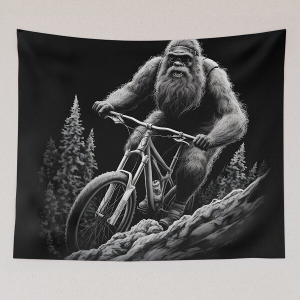 Item preview, Big Foot Racing in Downhill on a Mountain Bike designed and sold by franklymade.