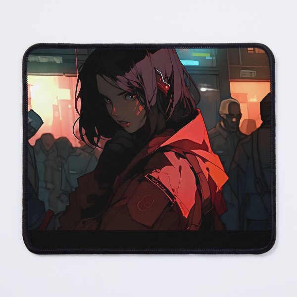 Item preview, Mystery in the look: Illustration of a woman conveying tension and stealth in anime style. designed and sold by InsaneLEDP.
