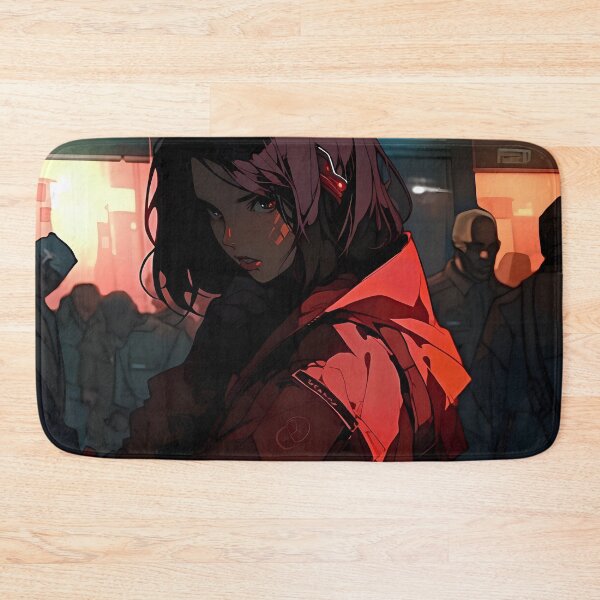 Item preview, Mystery in the look: Illustration of a woman conveying tension and stealth in anime style. designed and sold by InsaneLEDP.