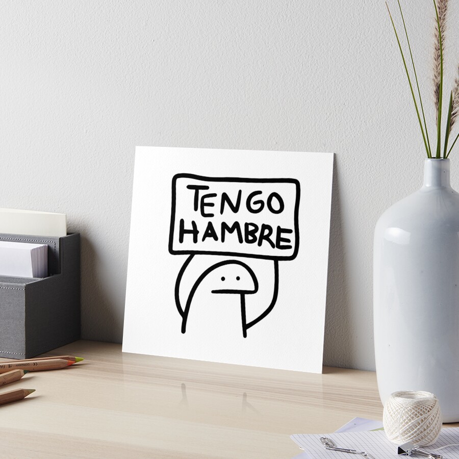 Tengo hambre!!! Flork meme en español spanish funny sticker T