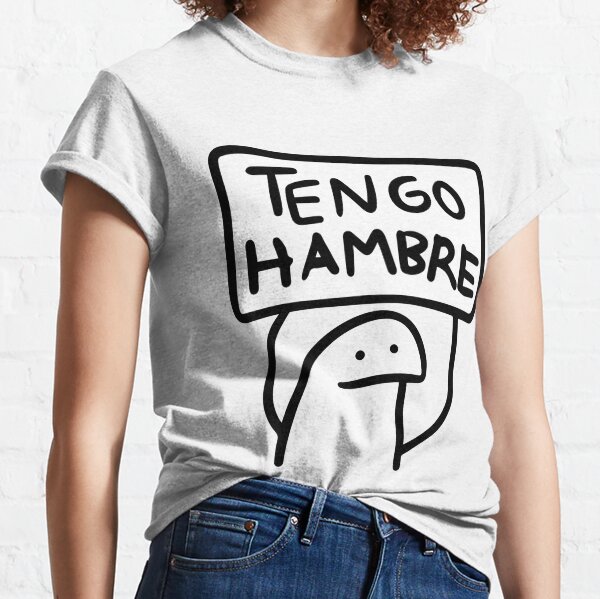 Tengo hambre!!! Flork meme en español spanish funny sticker T