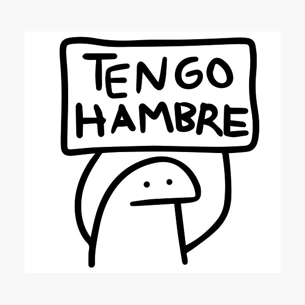 1 Sticker 5x6 Inch QUIERO TACOS FLORK Meme Funny Spanish 