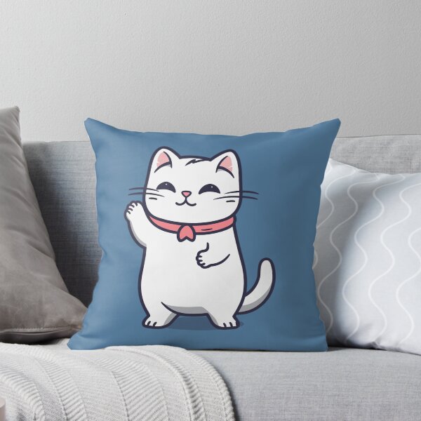 Item preview, Adorable Cat Waving designed and sold by MadSwellDesigns.