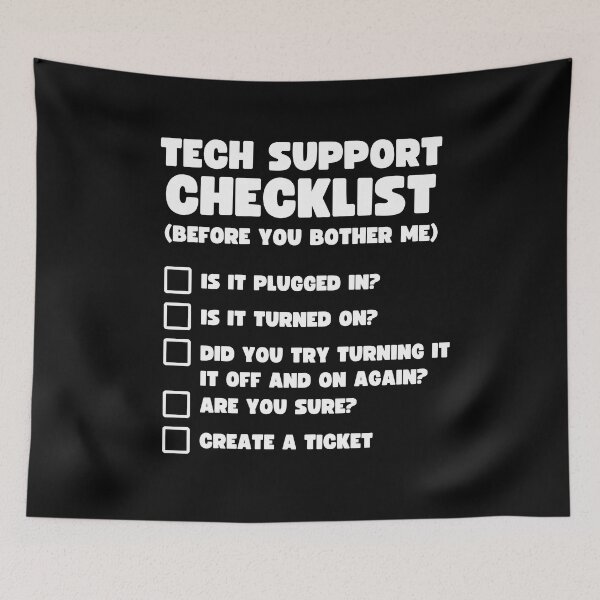 Item preview, Tech Support Checklist Shirt - Funny Tech Support Gift designed and sold by lou731.