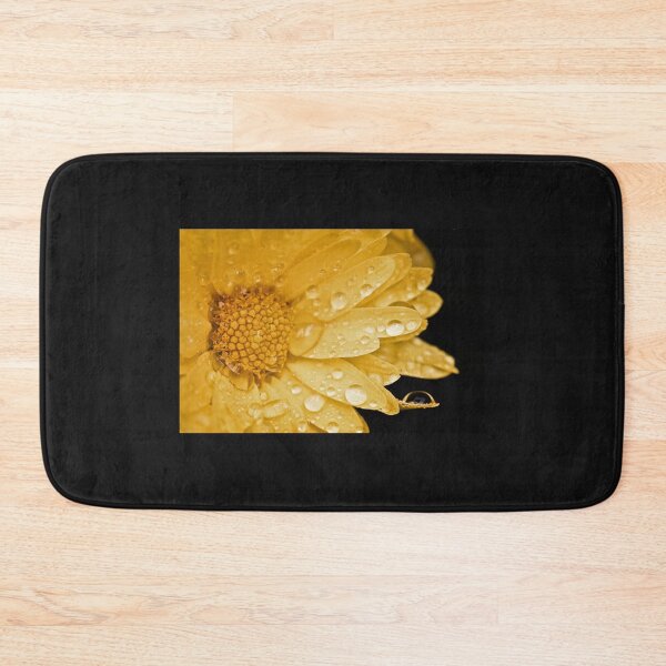 Item preview, Yellow Flower with Water Droplets designed and sold by irishmurr.