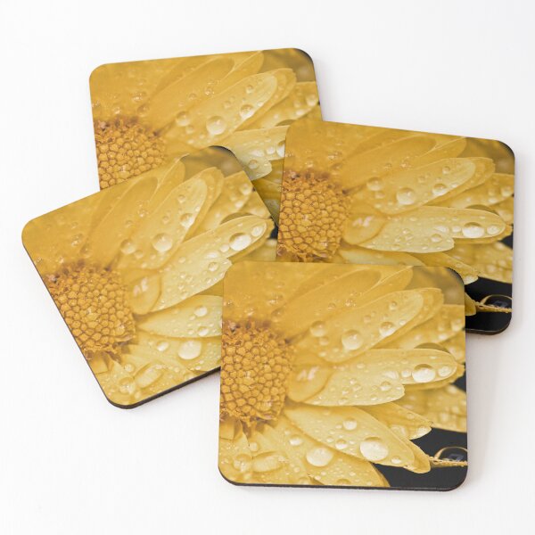 Item preview, Yellow Flower with Water Droplets designed and sold by irishmurr.