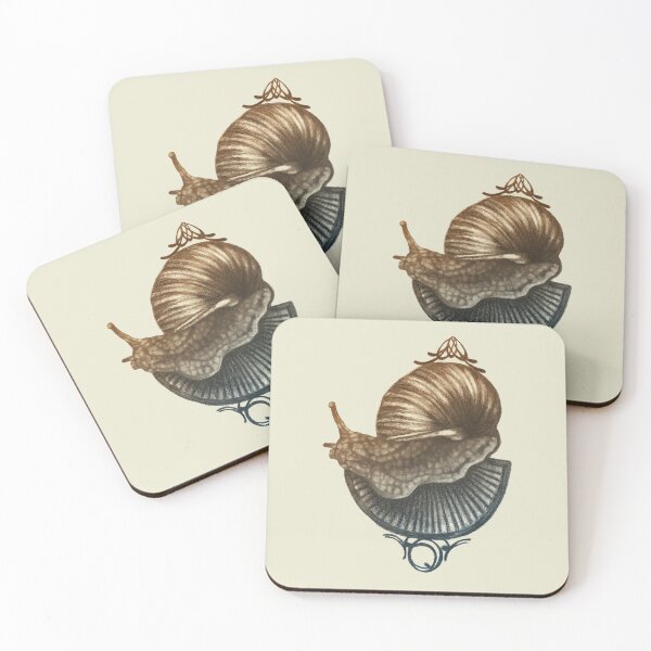 Item preview, Art nouveau brown land snail designed and sold by KnowingWonder.