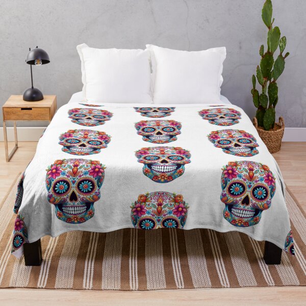 Item preview, Skull with Roses and Mexican Style Hat designed and sold by EBESIGN.