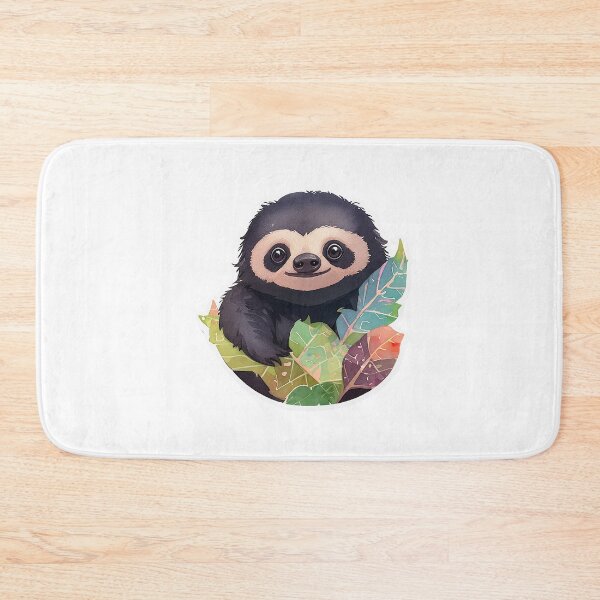 Item preview, Cute Sloth Sticker Animal Digital Tiny Sloth Clipart designed and sold by PrintfulClipart.