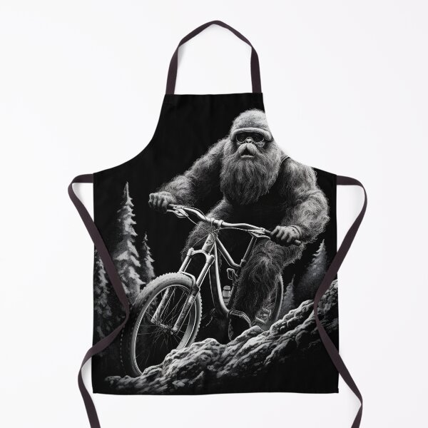 Item preview, Big Foot Riding Down Hill on a Mountain Bike designed and sold by franklymade.
