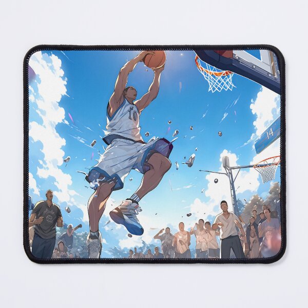 Item preview, Spectacular triple dunk: A basketball player leaves everyone speechless with a breathtaking leap in a sports animation. designed and sold by InsaneLEDP.