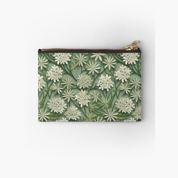 Item preview, White and Green Flowers Kirigami designed and sold by Monochrome-Dog.
