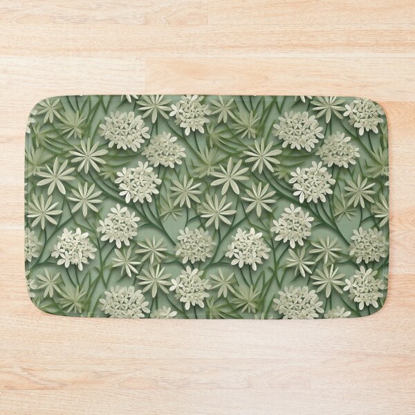 Item preview, White and Green Flowers Kirigami designed and sold by Monochrome-Dog.