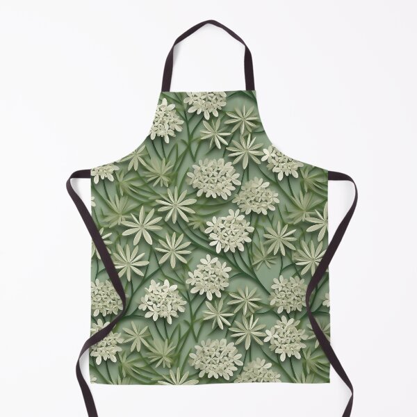 Item preview, White and Green Flowers Kirigami designed and sold by Monochrome-Dog.