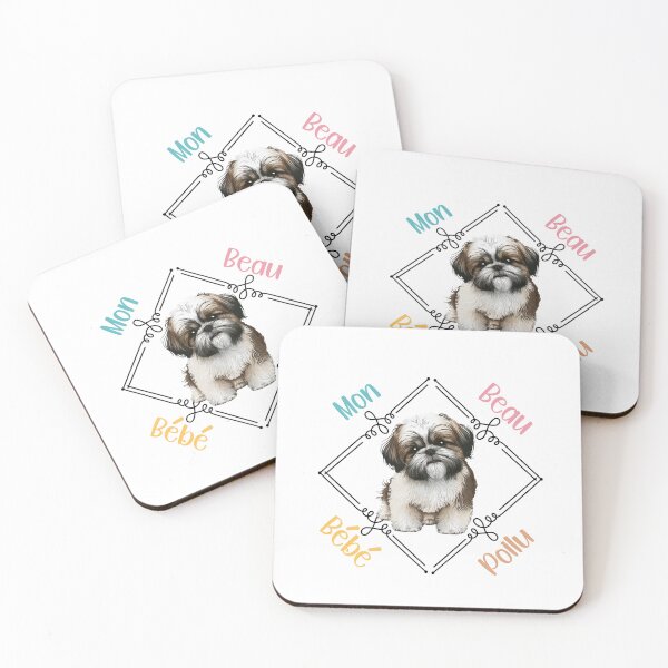 Item preview, Perro Shih Tzu, mi hermoso bebé peludo para los amantes de los perros, en francés. designed and sold by isaweb.
