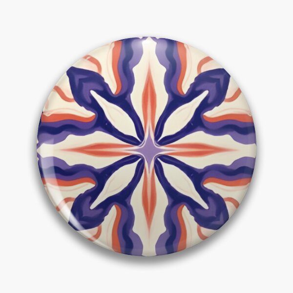 Item preview, Gainesville Colors Inspired Pattern Six Pointed Star Center designed and sold by MiracleROLArt.