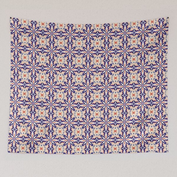 Item preview, Gainesville Colors Inspired Pattern Six Pointed Star Center designed and sold by MiracleROLArt.