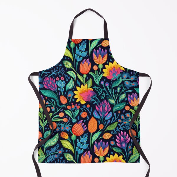 Item preview, Vibrant Floral - Orange, Purple, and Blue - Organic Abstract Art - Original Artwork Pattern designed and sold by ShadedGallery.