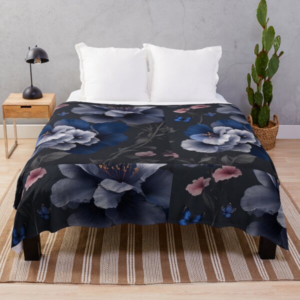 Item preview, Whimsical Blooms: Close-Up Floral Beauty on Blue designed and sold by AFUNARTZ.