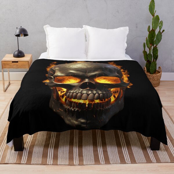 Item preview, Inferno Cranium: Unleash the Flames with our 3D Skull on Fire designed and sold by JLCableStudio.