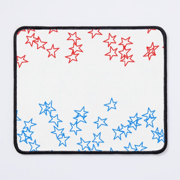 Item preview, Blue White Red Stars white bg designed and sold by awsomepatterns.