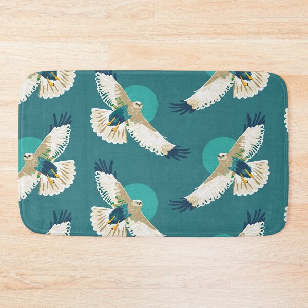 Item preview, Iconic birds of prey pattern with Marsh Harriers 1. Teal designed and sold by Dominiquevari.