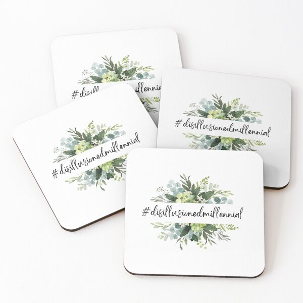 Item preview, Disillusioned Millennial green floral designed and sold by Mermama-House.