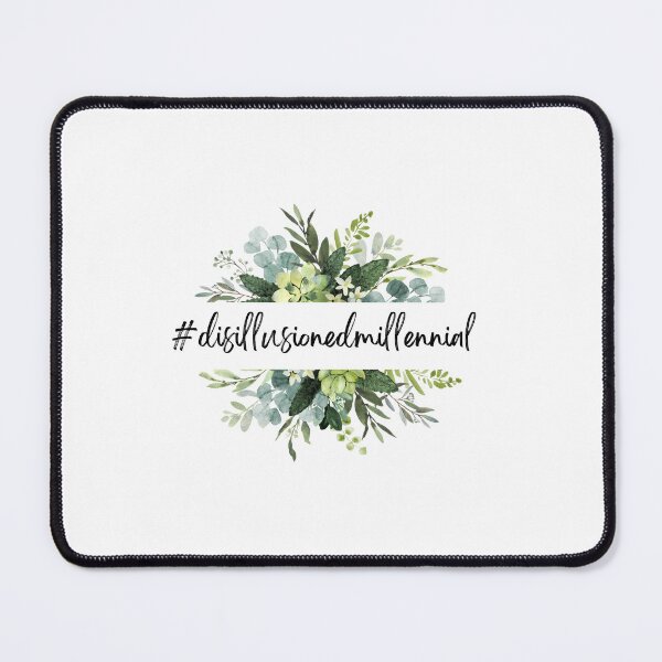 Item preview, Disillusioned Millennial green floral designed and sold by Mermama-House.