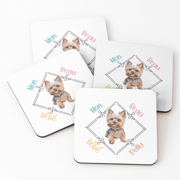 Item preview, Perro Yorkshire Terrier (York), mi hermoso bebé peludo para los amantes de los perros de compañía, en francés. designed and sold by isaweb.