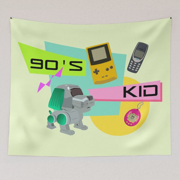 Item preview, 90's Kid Nostalgic Toys, Games and Patterns - Retro Vibes designed and sold by Lacrymastory.