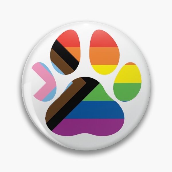 Item preview, Progressive Pride Paw LGBTQ+ designed and sold by GenericAssShop.