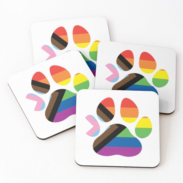 Item preview, Progressive Pride Paw LGBTQ+ designed and sold by GenericAssShop.