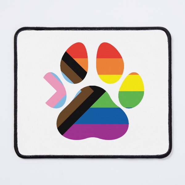 Item preview, Progressive Pride Paw LGBTQ+ designed and sold by GenericAssShop.