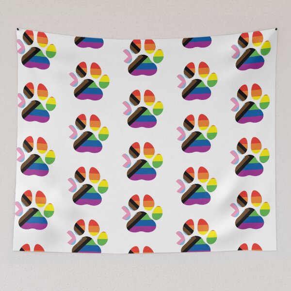 Item preview, Progressive Pride Paw LGBTQ+ designed and sold by GenericAssShop.