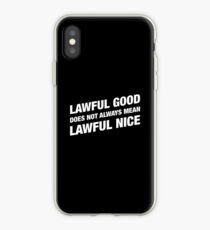 Paladin Lawful Good nicht Lawful Nice Alignment iPhone-Hülle & Cover