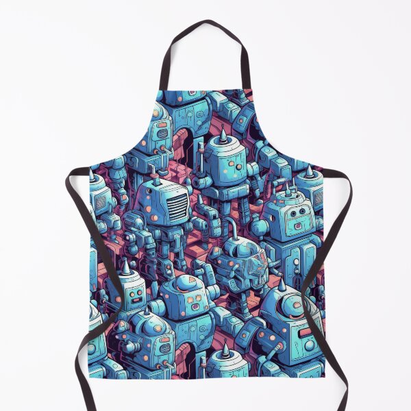 Item preview, Retro Robots - Organic Abstract Art - Original Artwork Pattern designed and sold by ShadedGallery.