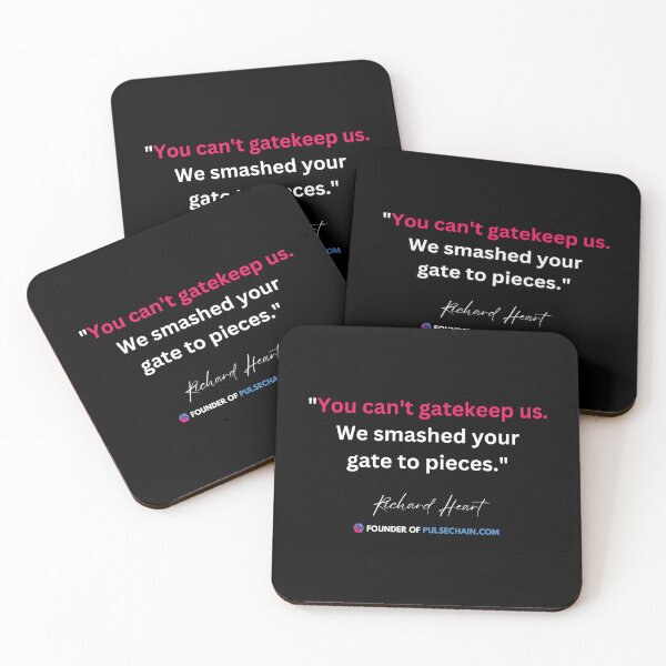Item preview, Richard Heart Pulsechain Quote (White) designed and sold by OnlyHexFans.
